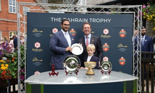 HH Shaikh Isa attends Bahrain Trophy at Newmarket