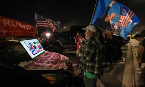 Trump set to address celebrating supporters in Florida