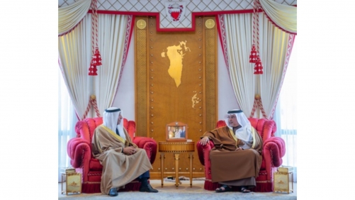 HRH the Crown Prince and Prime Minister meets the Chairman of the BCCI