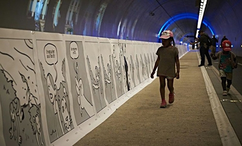 French city creates world's longest comic strip