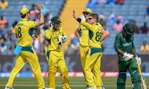 Australia beat Bangladesh by eight wickets in Cricket World Cup