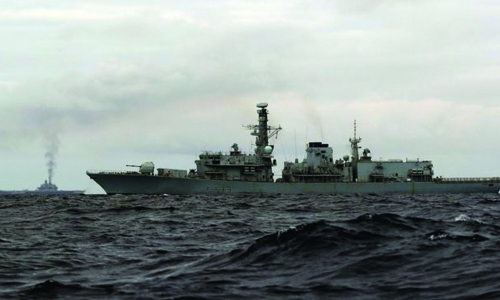 Warships of Russia pass through English Channel