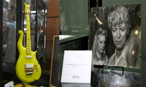 Prince guitar, Bowie's hair sold for more than $150k