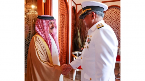 HM King receives Pakistan Navy Chief Admiral Naveed Ashraf