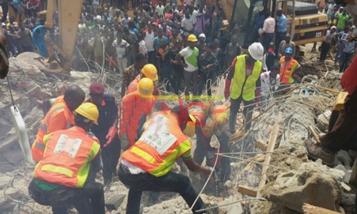 15 dead in Lagos building collapse