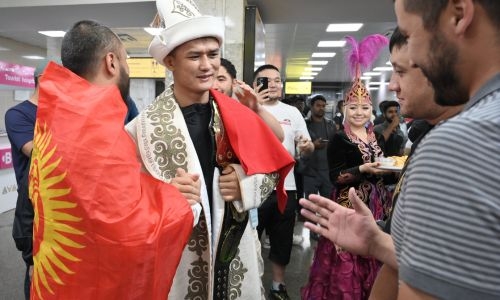 Nemat Abdrashitov gets hero’s welcome back to Kyrgyzstan following BRAVE CF world title glory