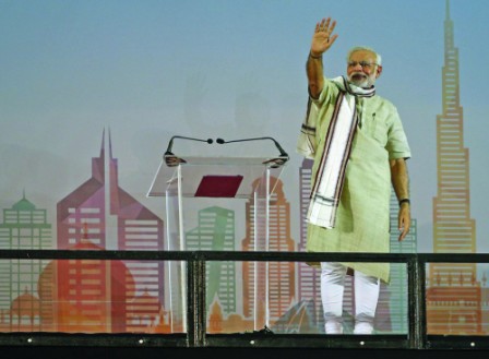 Indian PM Modi addresses 50,000 Indians in Dubai