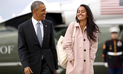 ‘Sobbing’ Obama marks Malia’s high school graduation