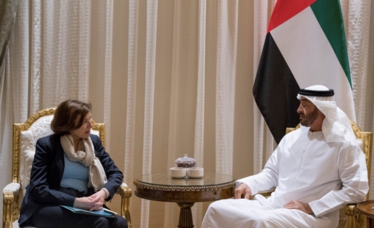 Abu Dhabi Crown Prince receives French Minister of Armed Forces
