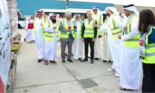 Second Bahrain relief aid shipment dispatched to Gaza