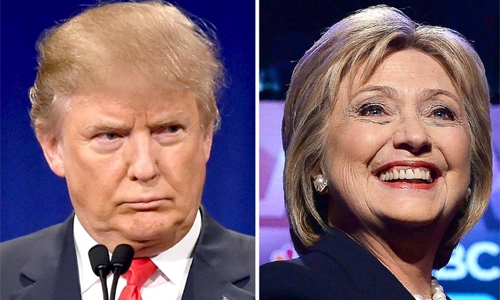 Trump, Clinton favored in latest US primary contests