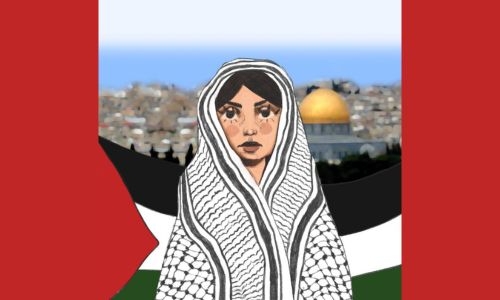 Artist Mai Alkaabi showcases strong women of Palestine through painting