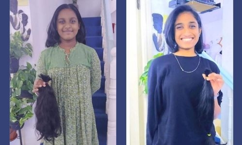 ISB students donate hair to cancer patients