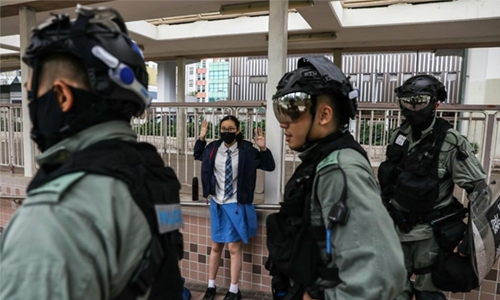 Hong Kong protests hit universities, business district