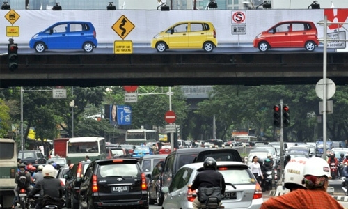 Porn film plays on Jakarta billboard, police investigate