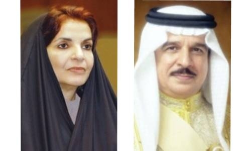 HM King exchanges congratulations with HRH Princess Sabeeka on Bahraini Women’s Day