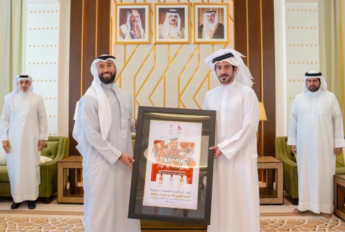 HH Shaikh Khalid receives Arab Games, Special Olympics medallists