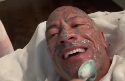 Dwayne Johnson got ‘Unicorn Poo’ facial from his kids for Father’s Day