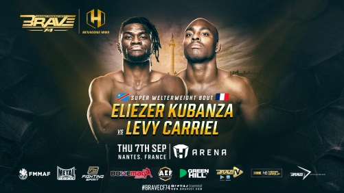 After explosive debut, Kubanza returns; faces Levy Carriel at BRAVE CF 74