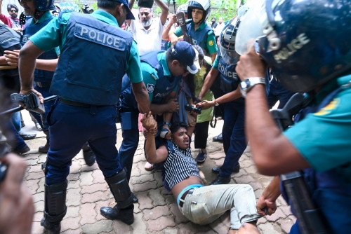 Police clash footage shocks Bangladesh as internet returns