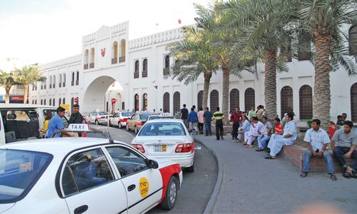 Traffic cops keep tab on violations in Manama Souq