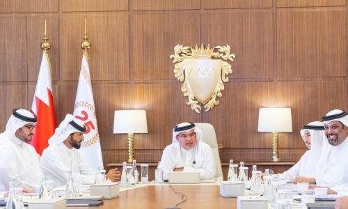 HRH the CP, PM, and Chairman of the Bahrain EDB chairs the Bahrain EDB Board Meeting