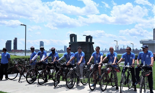 Permanent Mission of Bahrain to UN in New York participates in World Day of Bicycles