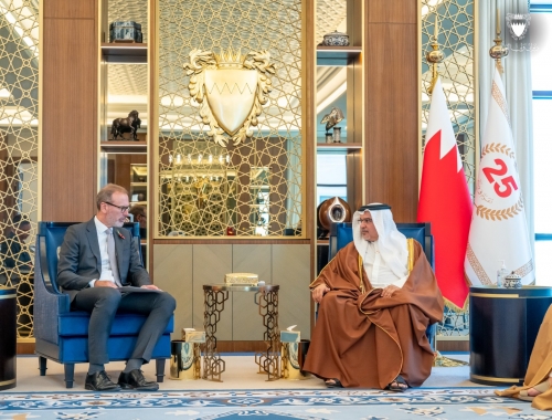 HRH the Crown Prince and Prime Minister Receives German Ambassador  