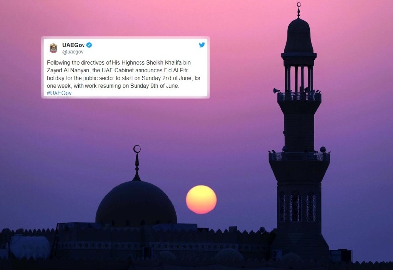 UAE announces Eid Al-Fitr Holidays 