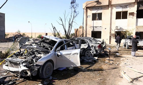 EU pushes Libya peace as IS claims deadly blasts