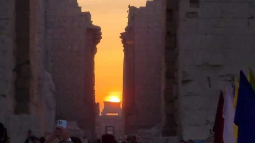 ‘Sun-tastic’ phenomenon at Egypt’s Karnak temples