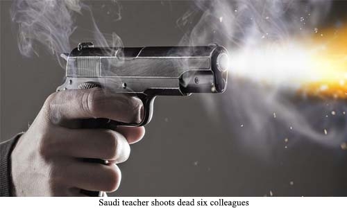 Saudi teacher shoots dead six colleagues