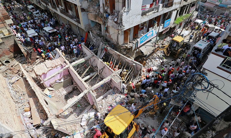 Building collapse kills five