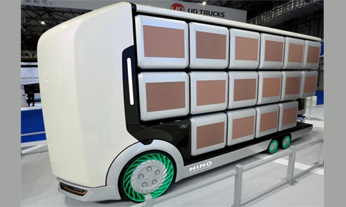 Japanese trucks designed with no cabin and interchangeable cargo holds