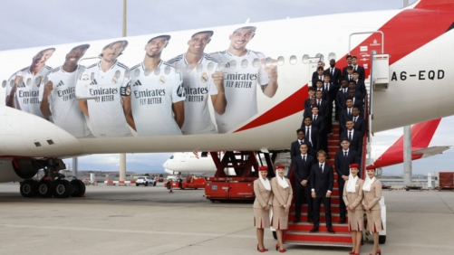 Emirates Unveils Real Madrid-Themed Boeing 777 Ahead of Spanish Super Cup