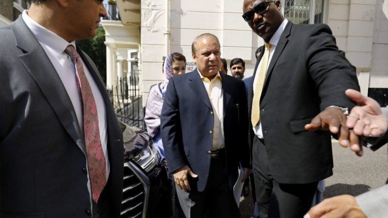 The former Pakistan PM sentenced on corruption charges by a court in Islamabad in absentia