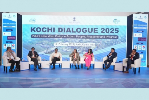 Zahraa Taher represents Bahrain-India Society at Kochi Dialogue 2025