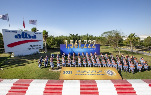 Alba sets an all-time production record of 1,561,222 MT in 2021 