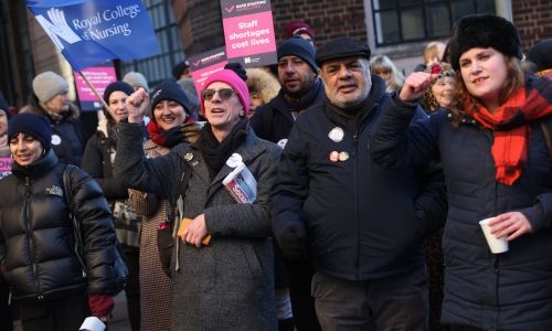 UK nurses prepared to strike until Christmas: union leader