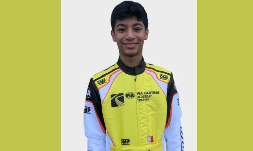 Khaled Al Najjar shows impressive speed in FIA Karting Academy Trophy qualifying