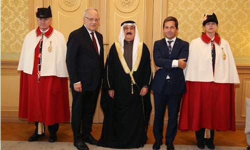 Bahrain's ambassador to Switzerland presents credentials