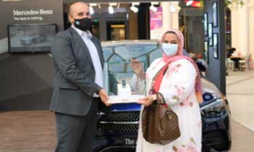 The Avenues-Bahrain names Tahera Ali Hasan Mercedes-Benz E-Class winner