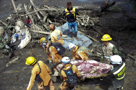 Colombia landslide claims 62