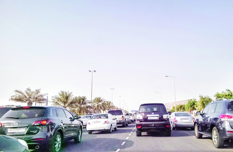 Traffic jam after school bus collides with two vehicles 