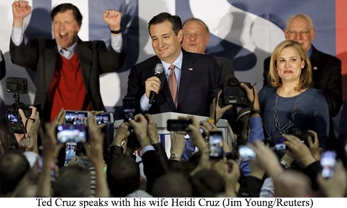 Cruz upsets Trump in Iowa, US race turns to New Hampshire