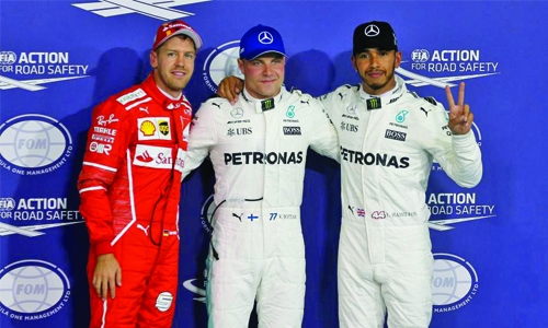 Bottas beats Hamilton to Abu Dhabi pole