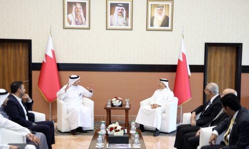 Alba Chairman welcomes CEO of Bahrain Mumtalakat Holding Company