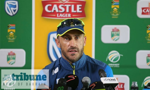 Van der Dussen to make Test debut, confirms du Plessis