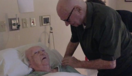 Husband serenades wife of 73 years as she lies on her deathbed