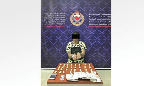 Man held with drugs worth BD100,000